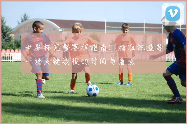 世界杯完整赛程指南:精准把握每一场关键战役的时间与看点